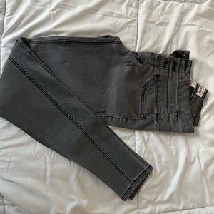 Very high waisted dark gray jeans from Mudd